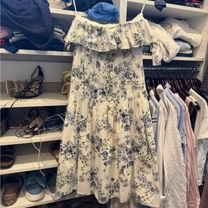 ANTONIO MELANI strapless botanical Dress